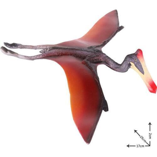 17*25*2CM/ Kids Dinosaur Toy Pterosaur Dinosaur Simulation Model Of Solid Plastic Dinosaur Toy Action Figures children present