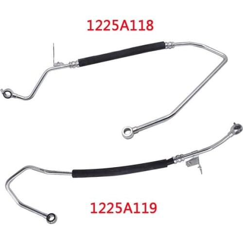 KOWZE Engine Oil Cooler Feed Return Hose 1225A118 1225A119 Kit fit for Mitsubishi Montero Pajero IV 3.0 3.5 3.8 V80 V90 2006