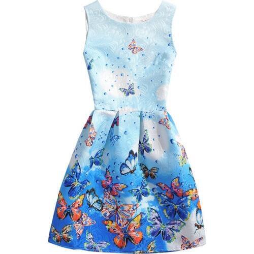 2016 Summer Europe and the United States Large yards vest dress Sleeveless printed dress A style dress