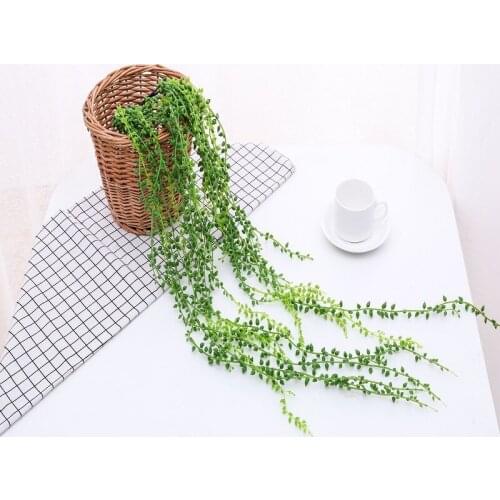3 Branch Simulation Succulents Lover Tears Green Rattan Wall Hangings Artificial Plant Home Home Party Leisure Decor