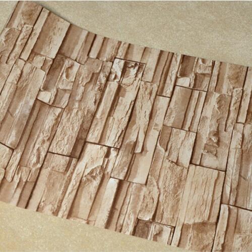 Beibehang Stone brick wall 3D wallpaper roll modern retro pvc vinyl wall bedroom living room background wallpaper for walls 3 d