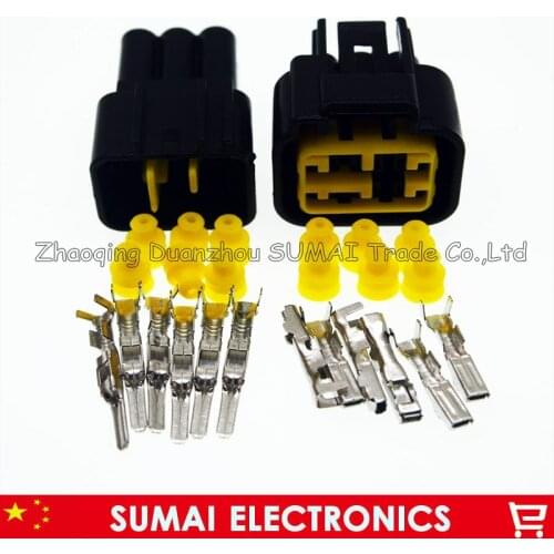 6 Pin/way 2.3mm Auto door glass elevator plug,Furukawa car refit waterproof connector for Peugeot 307,406 ect