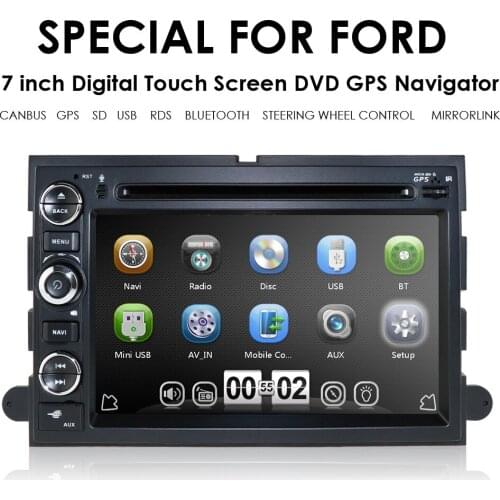 7 Inch Car Radio DVD Player for Ford F150 F250 Focus Explorer Fusion Escape Mercury Lincoln GPS Navi Stereo RDS USB Mirror Link