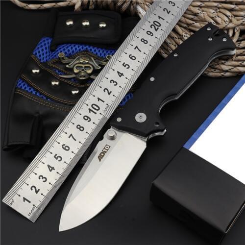 AD10 Folding Knife Outdoor Camping D2 Steel Blade G10 Handle Hunting Fishing Survival Tactical Knives Pocket Knifes EDC utility