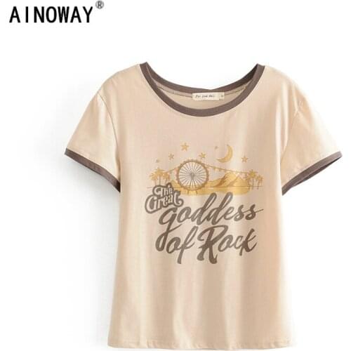 Женские летние футболки Ainoway China At AliExpress