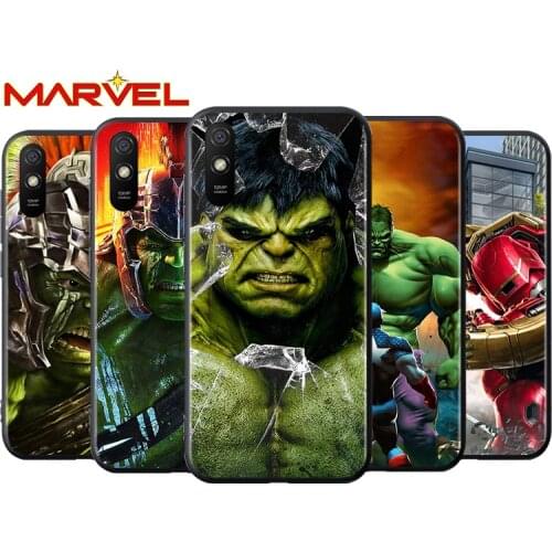 Hulk marvel hero for Xiaomi Redmi 10X Pro 9C 9A 9T 9 GO K40 K30 Ultra K20 8 7 S2 6 5 4X Pro Soft Black Phone Case