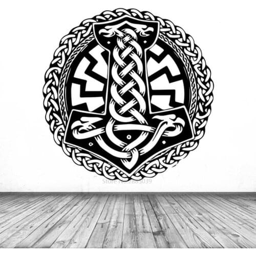 Ancient Vikings Runes Symbols Decor Living Room Bedroom Home Decal Removable Vinyl Wall Sticker Mural BD329