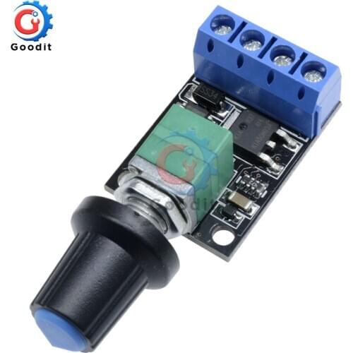 DC Motor Speed Control Potentiometer Governor PWM Regulation Board 10A 5V-16V LED Dimming High Linearity Band Switch Module