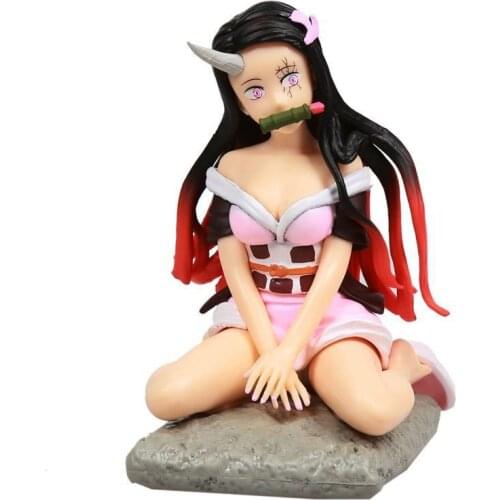 Demon Slayer GK Kamado Nezuko Anime Action Figure Model 10CM PVC Sexy Girl Statue Collection Toy Desktop Decoration Figma