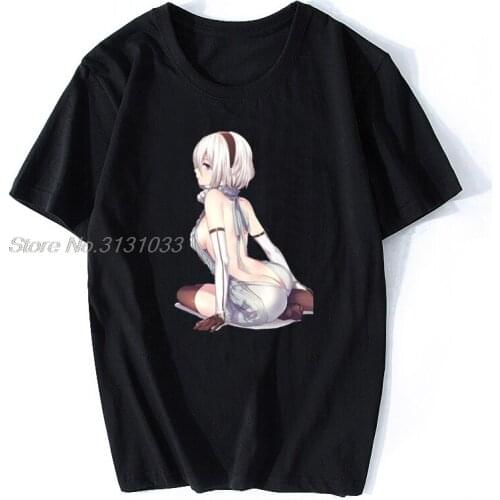 Men T Shirt New Game Automata Automata Nier Nier 2B Shirt Tops Funny T-shirt Novelty Tshirt Women Tees Harajuku Streetwear