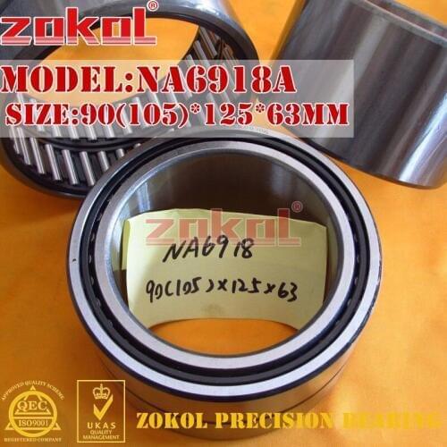 ZOKOL NA6918 A NA6918A Entity ferrule needle roller bearing 90*125*63mm RNA6918A 105*125*63mm