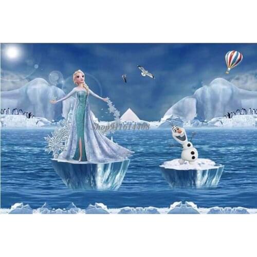 Canvas Painting Disney Classic Animeation Frozen Elsa Anna Princess Posters Prints Wall Art Pictures Kids Living Room Home Decor