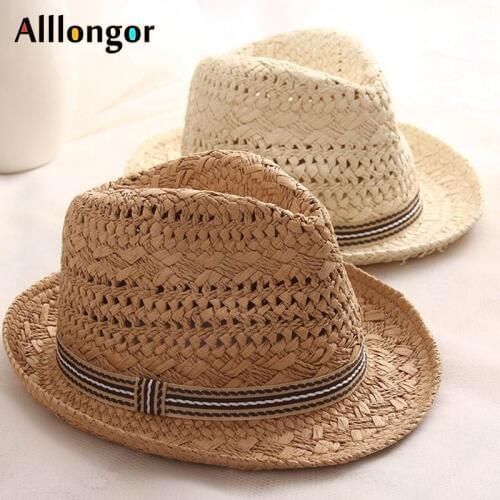 Summer Women Sunhat Panama Straw Jazz Hat Men 2020 Cowboy Hats Solid Unisex Beach Caps Sun Hats sombrero mujer chapeu fedora Hat