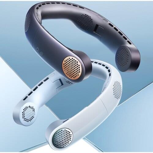 Mini Neck Fan Portable Bladeless USB Rechargeable Mute Sports Fans Outdoor for Xiaomi Ventilador
