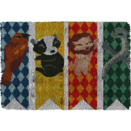 Latch Hook Rug Kits Bird bell Crocheting Carpet Rug 100% Acrylic Yarn Cushion Mat DIY Carpet Rug Home Decor 61cmX85cm