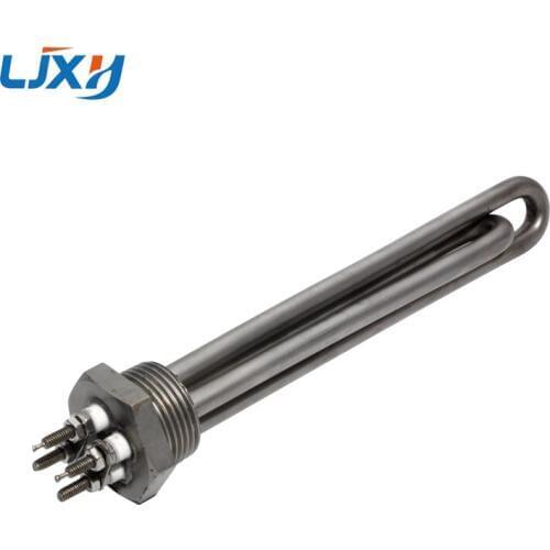 LJXH LJHX Stainless Steel DC48V Heater Element Immersion Water Heating Element With 1"NPT/BSP Thread 1500W All 304SUS