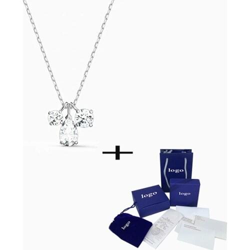 SWA 2020 New Exquisite Charm Pear-shaped Necklace, Simple And Elegant Jewelry Add Embellishment To Daily Decoration