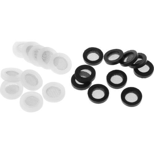 10pcs/set Rubber O Ring Gaskets With Net Shower Head Filter Hose Seal Washers For Shower Head Inlet Pipe Faucet Replacement Part