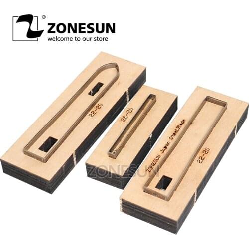 ZONESUN 22-20 Customized Leather Cutting Die Leather DIY Craft Supply Watchband Strap Wooden Template Punching Cutting Mould