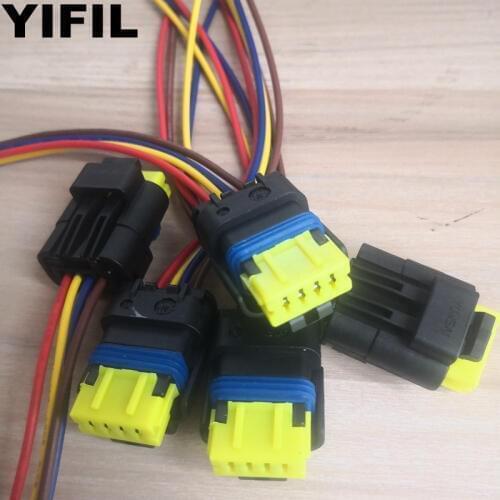 1/5/10pcs 4 Pin 4 Way Fuel Pump Cable Wire Wiring Harness Pigtail Plug Connector For Renault MEGANE SCENIC OPEL NISSAN NV400