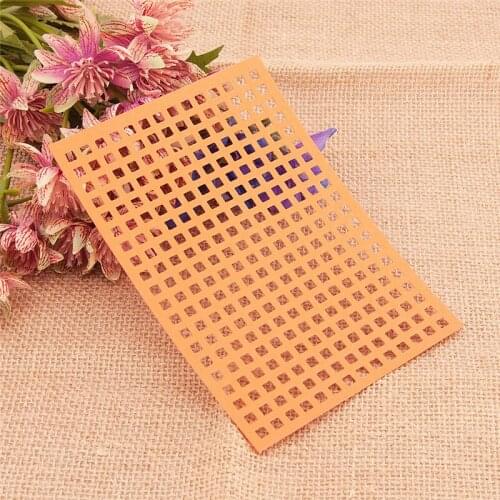 10.6x15cm Grid DIY Halloween Embossing Mould Card Paper Die Stencils Punch Christmas Metal Cuts Dies Cutting