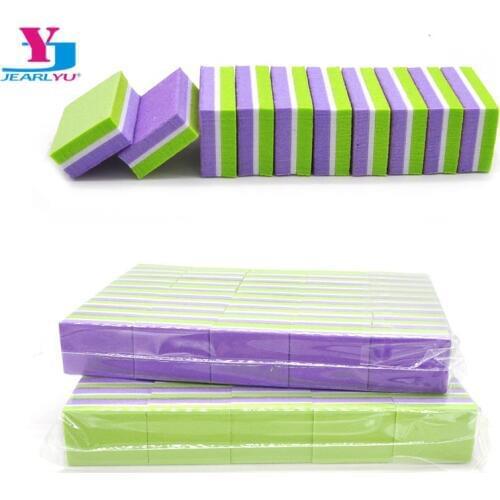 100Pcs Sanding Sponge Nail File Buffer Block Double-sided Disposable Professional Mini Nail Buffer Manicure Vijlen Nail File New