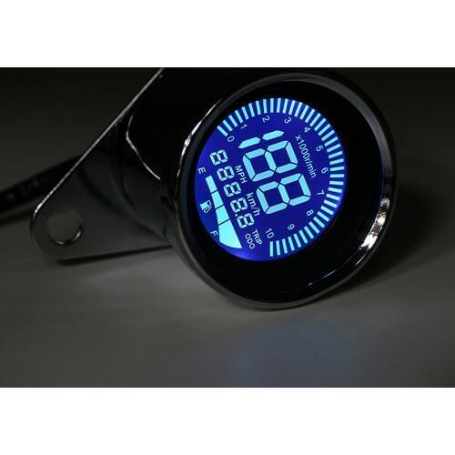 2018 Motorcycle Speedometer LCD Digital Odometer Speedometer Tachometer indicator Motorcycle Scooter Golf Carts ATV Universal