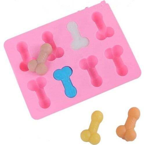 2021 Sexy Penis Cake Mold For Soap Birthday Fondant Cake Chocolates Ice Soap Penis Shape Cake Mold Dick Ice Cream