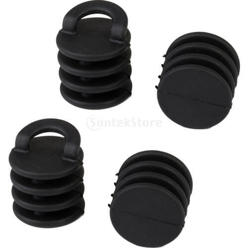 4 x Large/Small Kayak Canoe Boat Fishing Rubber Boat Scuppers Stopper Plugs Bungs Drain Hole Replacement Accessories
