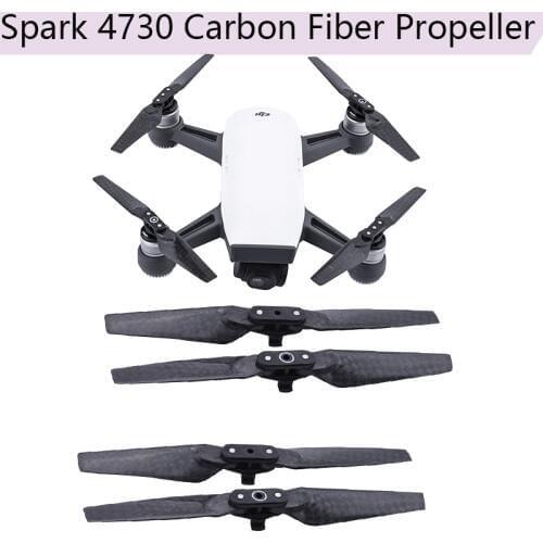4Pc Full Arbon Fiber 4730F Propellers Props for DJI Spark Quick Release Foldable 4730 Blades for DJI Spark Accessories