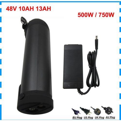 500W 48V 15AH Electric bike battery 48Volt 8AH 10AH 13AH 17.5AH lithium water bottle bateria akku for ebike 15A BMS 2A Charger