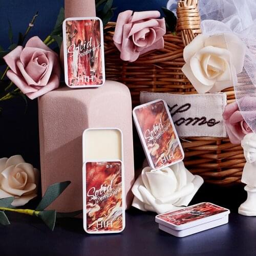 Men Women Perfume Plant Solid Girl Perfumes Magic Balm with Box Portable Body Fragrance Alcohol-free Deont Scented Long Lasting