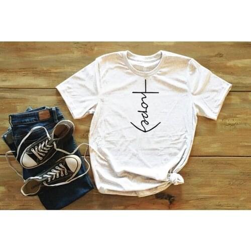 Grunge Tumblr Goth Tops T Shirt Hope Shirt Hebrews T-shirt Christian Cute Keep Fashion Funny Slogan Graphic Unisex Tees