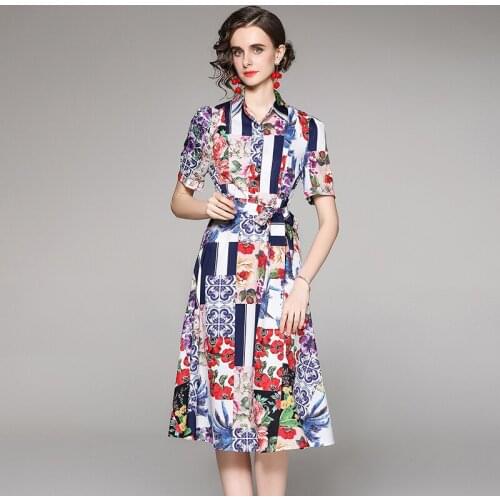 HIKAEOM Colored Summer Dresses