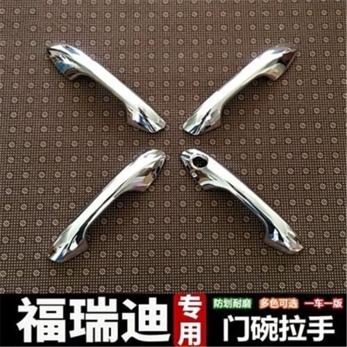 ABS Chrome Door Handle Bowl Door handle Protective covering Cover Trim For 2018 2019 2020 KIA Forte Car Styling