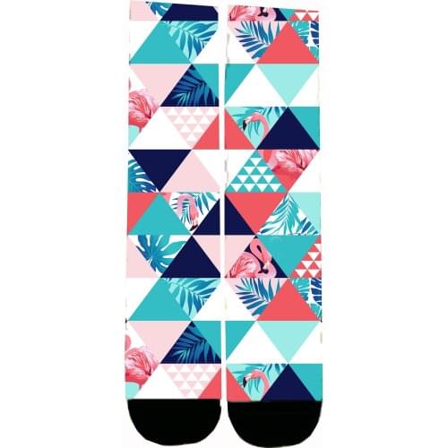 Custom Made All Tropical Vibes Sublimation Printing Socks