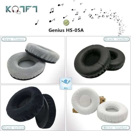 KQTFT Round shape 1 Pair of Replacement Ear Pads for Genius HS-05A Headset EarPads Earmuff Cover Cushion Cups