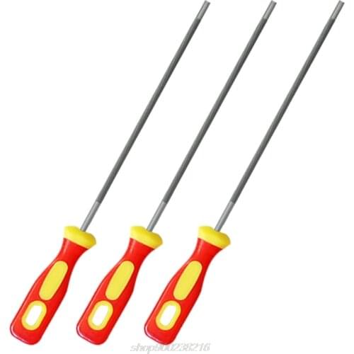 3pcs Round High Carbon Steel Sharpening Chainsaw Saw Chain Files Sharpener for Woodwork Chainsaw 4/4.8/5.5mm J23 21 Dropship