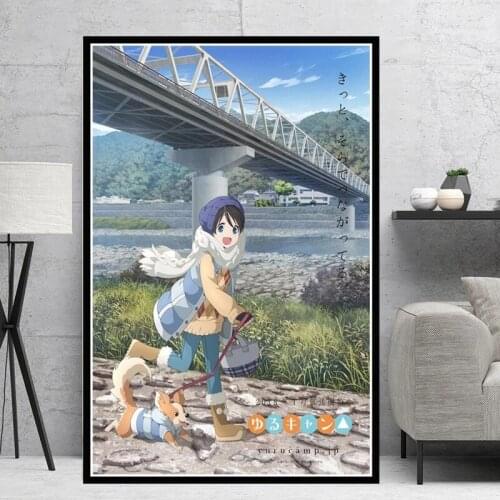 Yuru Camp Japanese Anime Comics Movie Cute Girl Poster And Prints Art Painting Canvas Wall Pictures For Living Room Home Decor