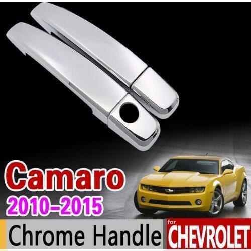 For Chevrolet Camaro 2010-2015 Luxuriou Chrome Handle Cover Trim Set 2011 2012 2013 2014 Car Accessories Stickers Car Styling