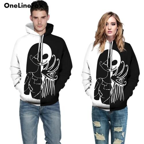 ONE LINE FOX Men's Hoodies