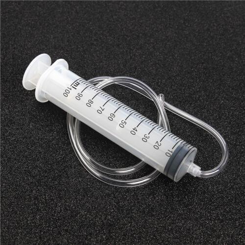 100ML Plastic Measuring Syringe 100ml Syringe + 80cm Clear Tube For Measuring Nutrient Motoring Applications