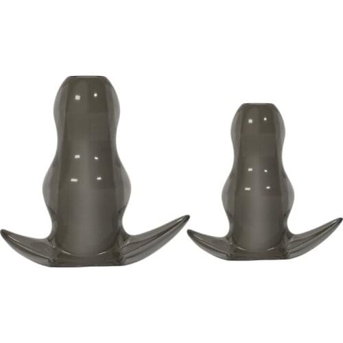 Silicone Hollow Plug Butt Waterproof Cleaning Stimulation Adult Women Men Sex Toy