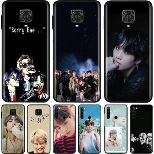 Rap RM JIMIN JIN SUGA Silicone Cover For Xiaomi Redmi Note 9 9A 9C 9S Pro Max 8T 8 7 6 5 Pro 5A 4X 4 Prime Phone Case