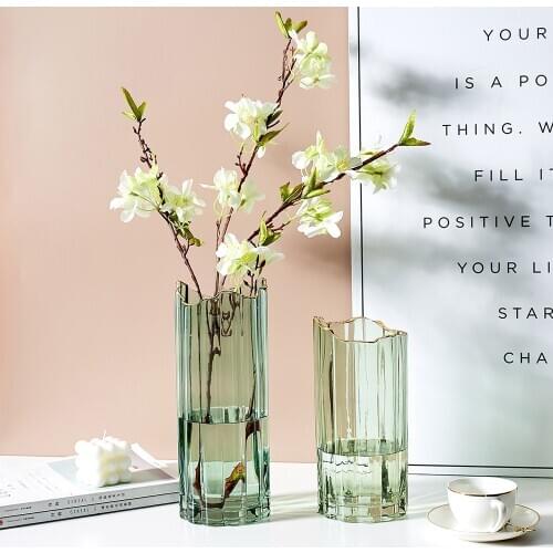 Modern Vase For Flowers Living Room Decoration Flower Terrarium Transparent Glass Large Vases Nordic Decoration Home Decor Vase