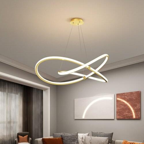 LED Pendant Lamp for Kitchen Island Modern Minimalist Black Hanging Chandelier Lighting Dining Table Room Home Decor Luminaire