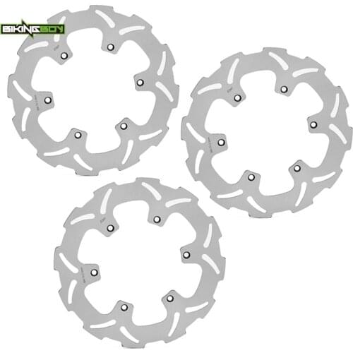 BIKINGBOY For Yamaha XTZ 750 Super Tenere 89 90 91 92 93 94 95 96 97 98 99 00 Front Rear Brake Disks Discs Rotors 245mm Set 3pc