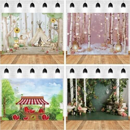 Yeele 1st Birthday Background for Photography Hot Air Balloon Newborn Baby Portrait Photographic Backdrop For Photo Studio Props