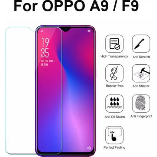 Tempered Glass for OPPO A9 Ultra-thin Screen Protector Mobile Phone Protective Glass Film for OPPO F9 Case Glass Cover