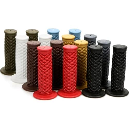 1 Pair Universal 22MM Motorbike Handle Rubber Sleeve Kit Classic Vintage Motorbike Grips Cover for Harley Yamaha Vintage Scooter